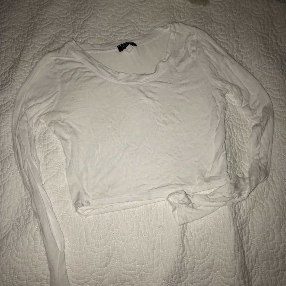 White crop top